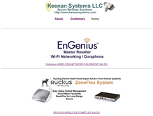 Tablet Screenshot of keenansystems.com
